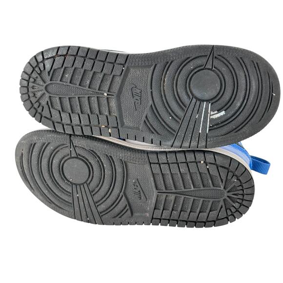 Nike Air Jordan 1 Mid Signal Blue Sneaker Kids 10c Blue White Lace Up BQ6933-402 - Picture 9 of 10